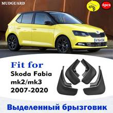 2007-2020 Front Rear 4pcs FOR SKODA FABIA MK2 MK3 MUDGUARD FENDER GUARD SPLASH MUD FLAP MUDGUARDS CAR ACCESSORIES AUTO STYLINE 2024 - buy cheap