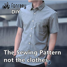 Декоративный Шов; Из Для мужчин рубашка простота шаблон для шитья для резки рисунок Костюмы WW-M1013 2024 - купить недорого