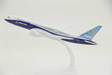 18cm b787 companhia aérea modelo 1:300 escala de liga collectible exibir brinquedo avião B-787-9 aeronaves coleção crianças brinquedo 2024 - compre barato