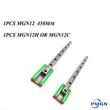 1,2,3pcs 12mm Linear Guide MGN12 L= 450mm Linear Rail Way + 1,2,3PCS MGN12C or MGN12H Long Linear SS Carriage for CNC XYZ  2024 - buy cheap