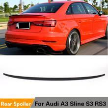 Rear Trunk Spoiler Boot Lip Wing for Audi A3 Sedan 4 Door 2014 - 2016 PU Unpainted Trunk Spoiler 2024 - buy cheap