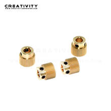 4pcs 3D Printer Extrusion Wheel Brass Gear Wheel 40 Tooth Gear Extruder for CR-10 Ender3 3D printer Parts 2024 - buy cheap