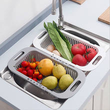 Adjustable Telescopic Sink Telescopic Washing Basket Washing Fruit And Vegetable Basket Kitchen Drain Basket 2024 - buy cheap