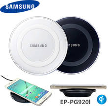 Adaptador de carregador sem fio Samsung original, almofada de carga QI para Galaxy S7 S6 EDGE S8 S9 S10 Plus Nota 4 5, para Iphone 8 X XS XR mi 9 2024 - compre barato