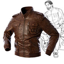 Fashion Slim Men Motorcycle Leather Jacket 2020 Men's Plus Velvet Warm Winter Pu Jacket Coat Male Casual Biker Bomber Outwear 2024 - buy cheap
