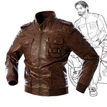 Chaqueta de piel sintética para hombre, abrigo ajustado de terciopelo, informal, para motorista, Bomber, a la moda, para invierno, 2020 2024 - compra barato