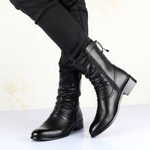 Мужские зимние ботинки мужские кожаные ботинки безопасная обувь теплые мужские ботинки с острым носком рабочая обувь модная мужская обувь осень-зима 2024 - купить недорого