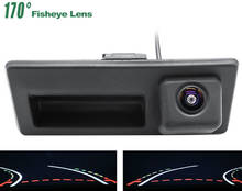Trajectory Tracks 1080P Trunk Handle Car Rear View Camera For Audi A4 S4 A6 Volkswagen Golf 5 6 Passat B6 B7 Sharan Polo EOS 2024 - buy cheap
