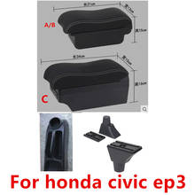 For honda civic ep3 armrest box central Store content Storage box armrest box with cup holder ashtray USB interface 2024 - buy cheap