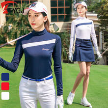 Camiseta feminina manga comprida para golf, camiseta feminina esportiva respirável secagem rápida 2024 - compre barato