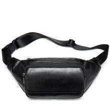 MVA Genuine Leather Waist Packs Fanny Pack Belt Bag Phone Pouch Bags Travel Waist Pack Male Small Waist Bag Wallet Pouch 2024 - buy cheap