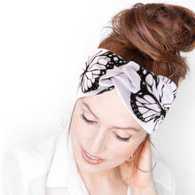 10Pcs Women Leopard Headband Floral Prints Elastic Turban Cross Knot Hair Band Wide Stretch Girls Hairband Hair Accessories 2024 - buy cheap