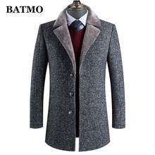 BATMO 2021 new arrival winter wool thicked trench coat men,men's casual wool 60% jackets,788 2024 - buy cheap