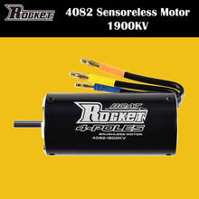 Alta qualidade foguete 4082 à prova d19água motor sem escova 1900kv 4 pólos 5mm eixo do motor rc 800-1000mm barco 2024 - compre barato