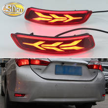 3-in-1 Functions LED Reflector Lamp Rear Fog Lamp Bumper Light Brake Light Dynamic Turn Signal For Toyota Corolla 2014 - 2018 2024 - buy cheap