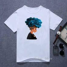 Camiseta de melanina mágica para mujer, ropa de calle femenina, estética vintage gótica, Queen Afro, color negro, envío directo 2024 - compra barato