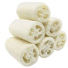 Paquete de esponja exfoliante natural de Luffa para Spa, esponja para lavar el cuerpo, elimina la piel muerta, 6 unidades 2024 - compra barato