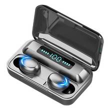 TWS F9-6 Wireless Bluetooth Earphones Waterproof Handsfree Fingerprint Touch Earbuds with Charging Box Mic Bluetooth Headset 2024 - buy cheap