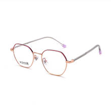 Oeyeo novo retro literário metal armação de óculos moda masculina multilateral óculos senhoras requintado bonito miopia eyewear 2024 - compre barato