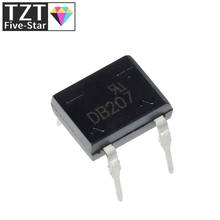 Puente de diodo retifica DB207 DIP-4 DB207S DIP4 2A 1000V, rectificador de diodo de potencia 1000v, componentes electrónicos, 10 unids/lote 2024 - compra barato