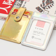 laser PU Leather Card Holder Bus Card Case Student Pass Card Protective Cover School Nurse Accessories 2024 - buy cheap