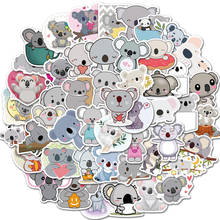 50 pçs dos desenhos animados animal koala adesivo de brinquedo das crianças adesivo para diy skate bagagem telefone livro decalques 2024 - compre barato
