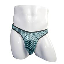 Low waist sexy mens underwear male large mesh transparent thongs and G String ZJH913 2024 - buy cheap