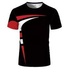 Футболка мужская с 3D принтом, модная индивидуальная тенниска в стиле унисекс, удобная парная рубашка с коротким рукавом, Лидер продаж 2024 - купить недорого