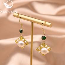 XlentAg Handmade Original Fresh Water White Pearl Drop Earrings For Women Girl Lovers' Korean Party Fine Pearl Jewellery GE0866B 2024 - buy cheap