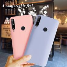 Candy Color Silicone Phone Case For Huawei Y6P Y6 P MED-LX9 MED-LX9N Case Coque Bumper For Huawei Y6P 2020 Soft TPU Back Cover 2024 - buy cheap