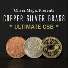 Ultimate CSB 2.0 by Oliver Coin Magic Magic Copper Silver Brass Transposition Close Up Tricks Mentalism Magic Street Gimmicks 2024 - buy cheap