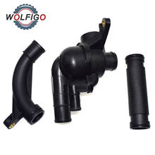 WOLFIGO 3 Pcs Engine Coolant Thermostat & Hose Set PEM101050 PEH101050 PEL100570 PEL000090 For MG MG ZS ZT-T Rover 45 75 800 V6 2024 - buy cheap