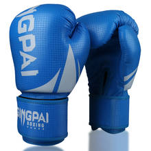 GINGPAI 6oz 8oz 10oz 12oz Women's Men's Boxing Gloves PU Leather MMA Muay Thai Sanda Gloves Strong Breathable Multicolor 2024 - buy cheap