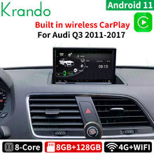 Автомобильный радиоприемник Krando Android 9. 0 8 дюймов IPS 8G 11,0G, аудио стерео GPS для Audi Q3 128-2011, мультимедийный беспроводной плеер с откидным экраном 2024 - купить недорого
