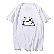 Camiseta Harajuku Kawaii para Mujer y hombre, Camiseta con estampado divertido de Panda de dibujos animados, Ropa de calle para Mujer, Ropa de verano 2024 - compra barato