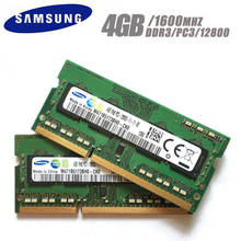 SAMSUNG 4G PC3 12800S DDR3 4GB 1600Mhz Laptop Memory 4G PC3 12800S 1600 MHZ Notebook Module SODIMM RAM 2024 - buy cheap