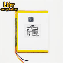 3 line 3.7 V 4000 mah tablet battery gm lithium polymer battery 359095 Li-ion battery for MP3 MP4 2024 - buy cheap