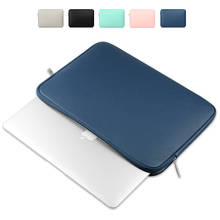 Мягкий водонепроницаемый чехол из искусственной кожи 13,3 15 touch bar для Macbook Air 13 Pro retina 11 12 14 дюймов, чехол для ноутбука 2024 - купить недорого
