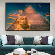 Pôsteres e impressões pirâmides egípcios, pintura em tela, paisagem, arte de parede, imagens para sala de estar, quadros, decoração de casa 2024 - compre barato