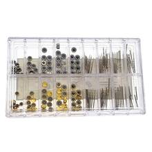 170Pcs/Box Watch Crown Parts Replacement Assorted Dome Flat Head Watch Accessories Repair Tool Kit Accessories Tool Kits 2024 - buy cheap