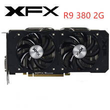 Видеокарта б/у XFX R9 380 2 Гб, графическая карта для AMD Radeon R9 380X 380 2 Гб, графическая плата для настольных компьютеров 2024 - купить недорого