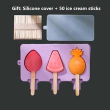 New Silicone Ice Cream Mold Popsicle Molds DIY Homemade Cartoon Ice Cream Popsicle Ice Maker Mould 2024 - buy cheap