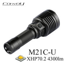 High Powerful Flashlight Convoy M21C-U XHP70.2 Lanterna Led 4300lm Linterna Flash Light Torch 21700 Hunting Camping Work Lantern 2024 - buy cheap