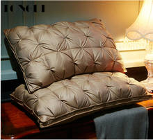 Tongdi travesseiro inflável para hotel, travesseiro grande com costas, elástico, elegante, macio, decoração de luxo para casa, sofá, cama 2024 - compre barato