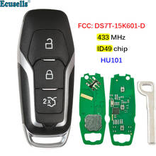 Llave de coche remota inteligente con 3 botones, 433MHz, HITAG PRO, Chip ID49, para Ford Mondeo Edge, s-max, Galaxy 2014-2018, FCC:DS7T-15K601-D, HU101 2024 - compra barato