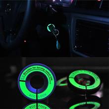 Vehemo Car Ignition Key Ring Sticker Ring Vehicle Light Decorations Car Decorations LED 2024 - buy cheap