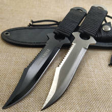 New Sharp fixed Blade Hunting Knife Titanium Camping Survival Knives Tactical Knife Pocket Knife Tactical Knife With Sheath 2024 - buy cheap