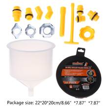 15Pcs Plastic Filling Funnel Spout Pour Oil Tool Spill Proof Coolant Filling Kit D7WD 2024 - buy cheap