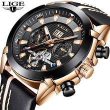 New LIGE Fashion Watch Men Top Brand Luxury Automatic Mechanical Watch Casual Sport Waterproof Men Watches Relogio Masculino+Box 2024 - buy cheap