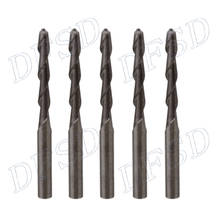 10x Durable Carbide Ball Nose Two Flute CNC Router Bits End Mills Cutters 2.5mm 2024 - buy cheap